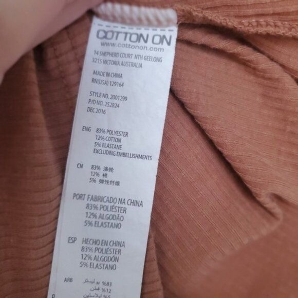 COTTON ON Womens T-Shirt Small Long sleeve V-Neck Knit Textured Soft Casual - Picture 5 of 8